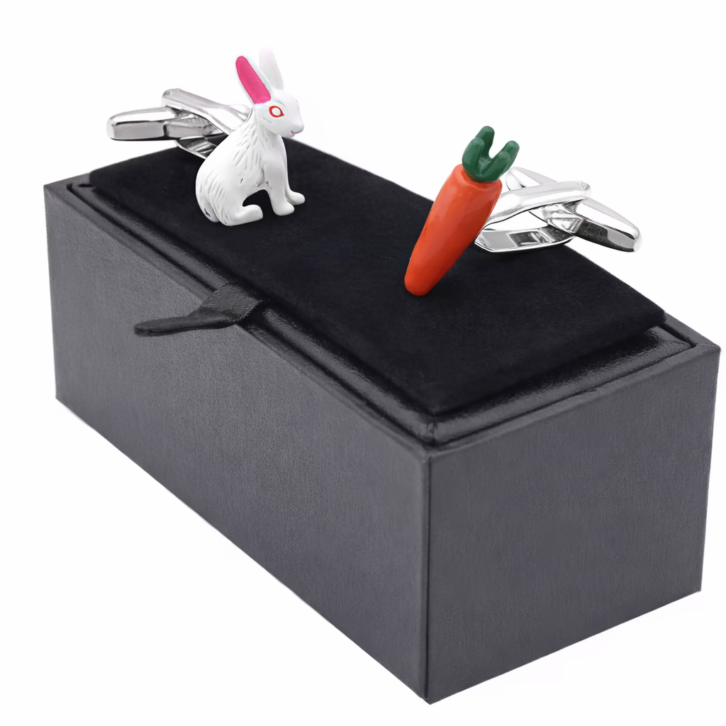 Mansjettknapper - Kanin og gulrot Edition 🐰