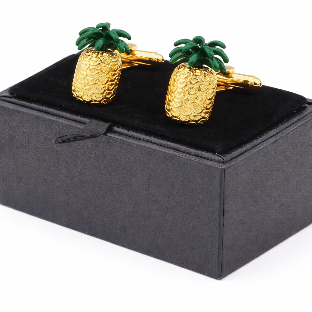 Ananas-mansjettknapper 🍍