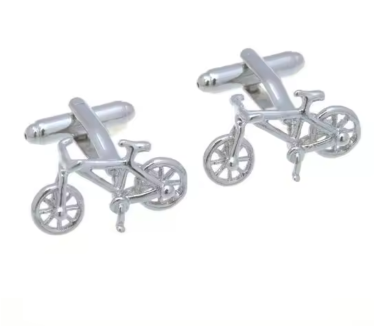 Mansjettknapper - Sykkel Editon (sølv) 🚲