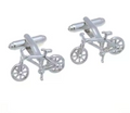 Mansjettknapper - Sykkel Editon (sølv) 🚲